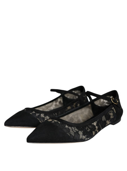 Dolce & Gabbana Taormina Lace Bellucci Flats