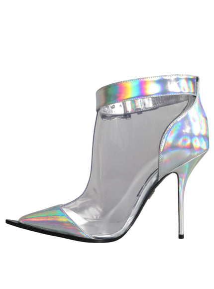 Dolce & Gabbana 105mm Silver Iridescent Cardinale Boots