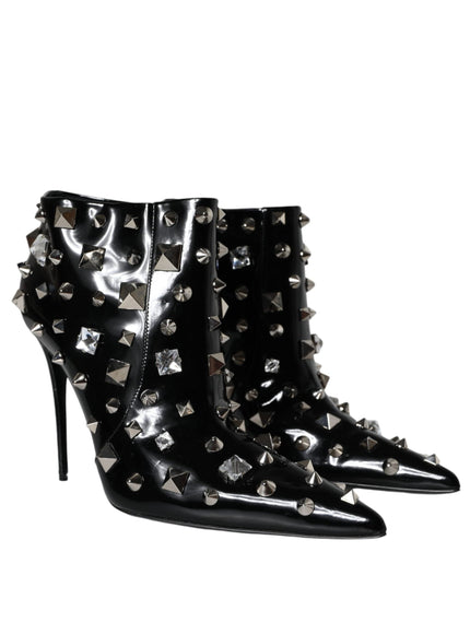 Dolce & Gabbana Crystal Studded Ankle Boots