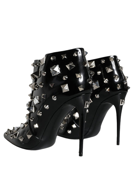 Dolce & Gabbana Crystal Studded Ankle Boots