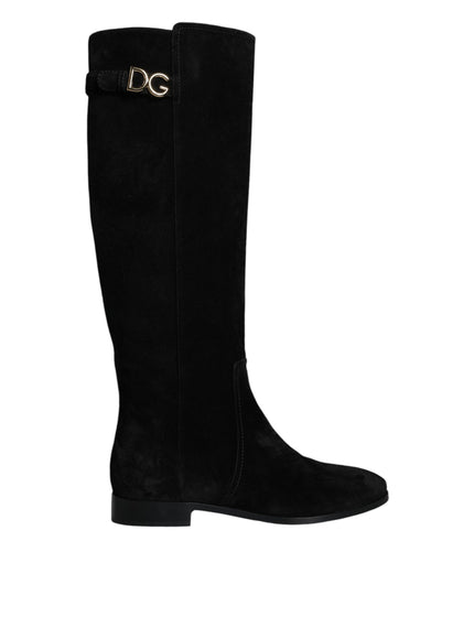 Dolce & Gabbana DG Logo Knee High Boots