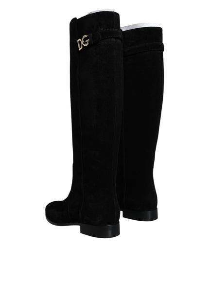 Dolce & Gabbana DG Logo Knee High Boots