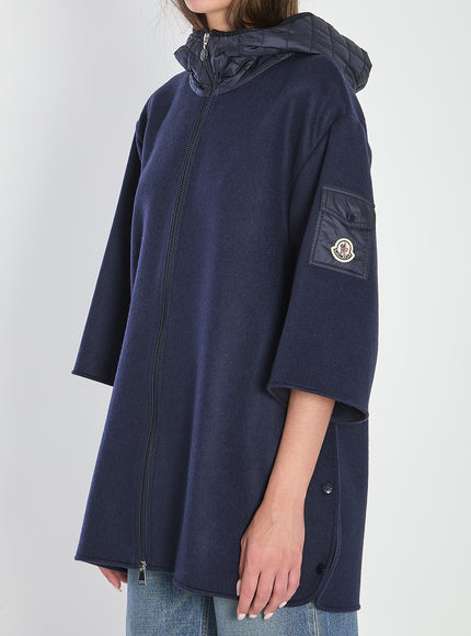 Moncler Hooded Wool Cape
