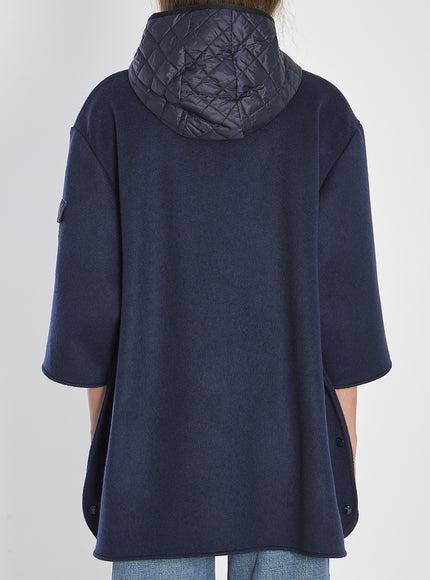 Moncler Hooded Wool Cape