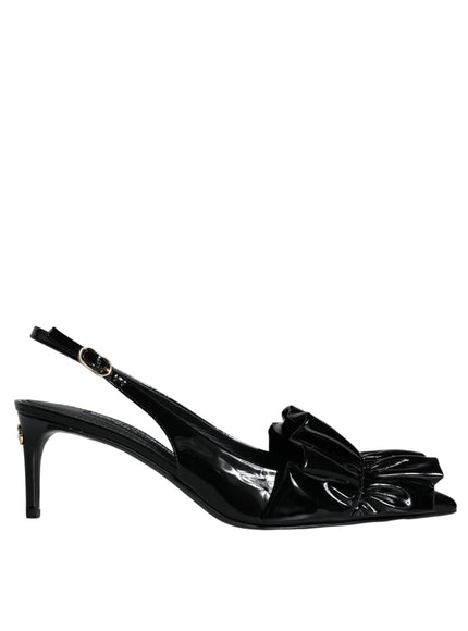 Dolce & Gabbana Leather Heels Slingback Pumps