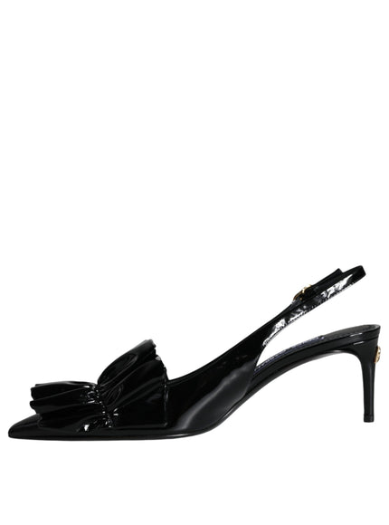 Dolce & Gabbana Leather Heels Slingback Pumps