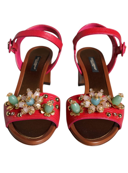 Dolce & Gabbana Embellished Keira Buckle Sandals