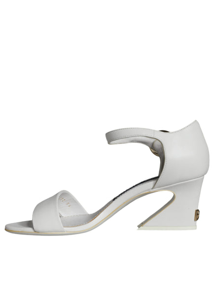 Dolce & Gabbana Keira Sandals In White Leather