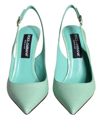 Dolce & Gabbana Slingback Pumps in Mint Green