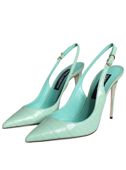 Dolce & Gabbana Slingback Pumps in Mint Green