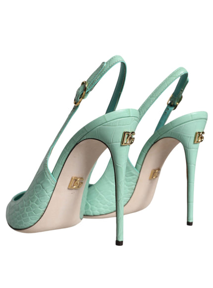 Dolce & Gabbana Slingback Pumps in Mint Green