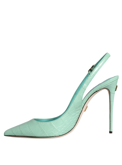 Dolce & Gabbana Slingback Pumps in Mint Green