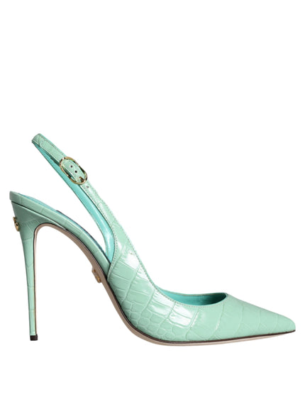 Dolce & Gabbana Slingback Pumps in Mint Green