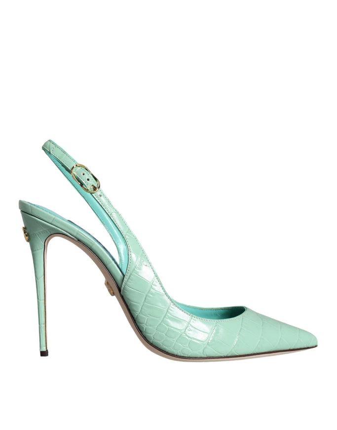 Dolce & Gabbana Slingback Pumps in Mint Green