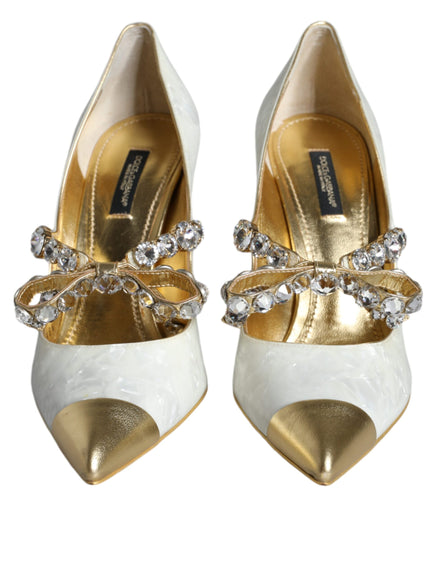 Dolce & Gabbana Embellished Patent Leather Pumps