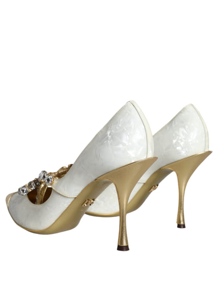 Dolce & Gabbana Embellished Patent Leather Pumps