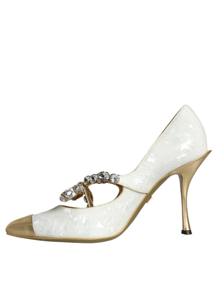 Dolce & Gabbana Embellished Patent Leather Pumps