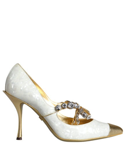 Dolce & Gabbana Embellished Patent Leather Pumps