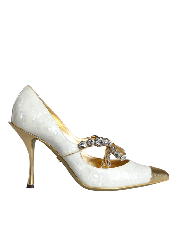 Dolce & Gabbana Embellished Patent Leather Pumps