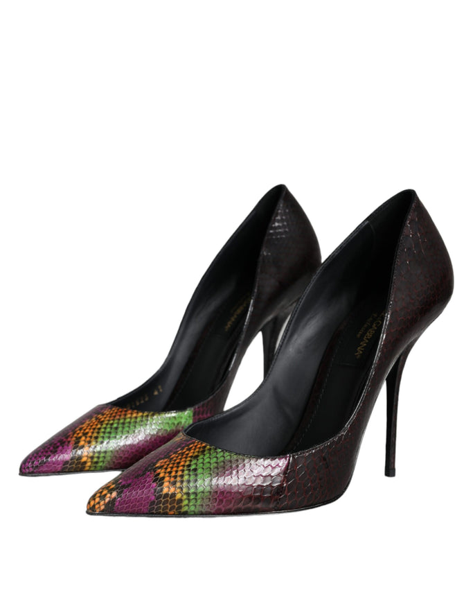 Dolce & Gabbana Exotic Leather Heeled Pumps