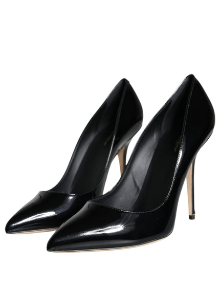 Dolce & Gabbana Bellucci Pumps In Black Patent Leather