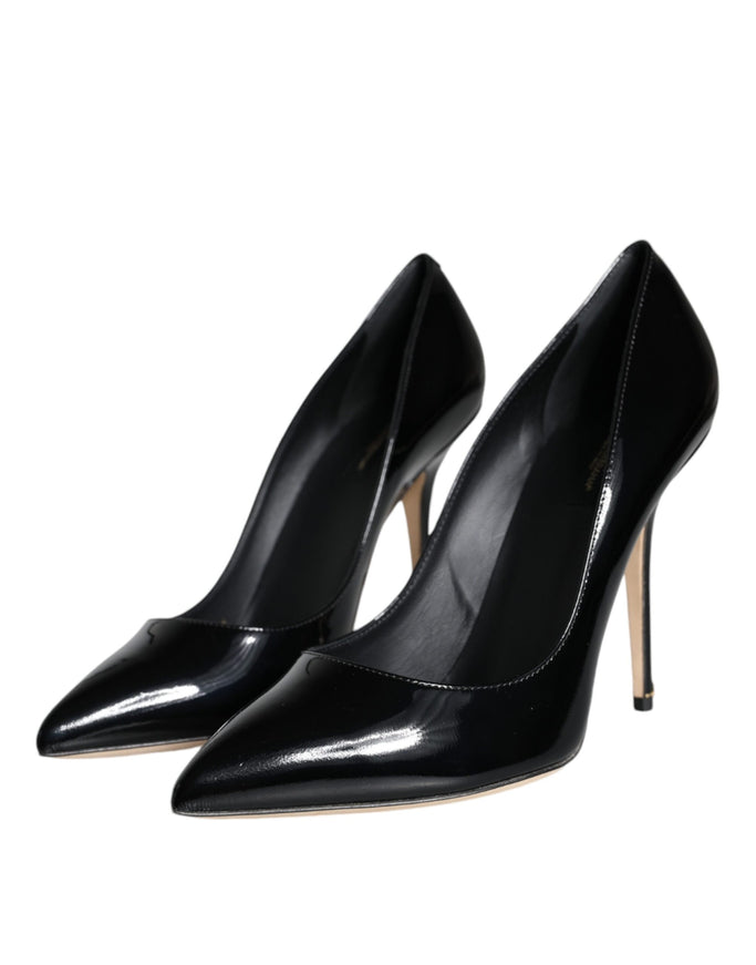 Dolce & Gabbana Bellucci Pumps In Black Patent Leather