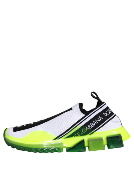 Dolce & Gabbana Slip On Sorrento Sneakers In Neon Yellow