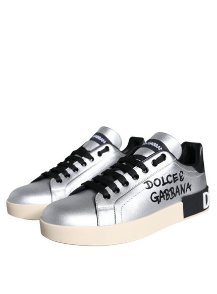 Dolce & Gabbana Portofino Logo Print Sneakers