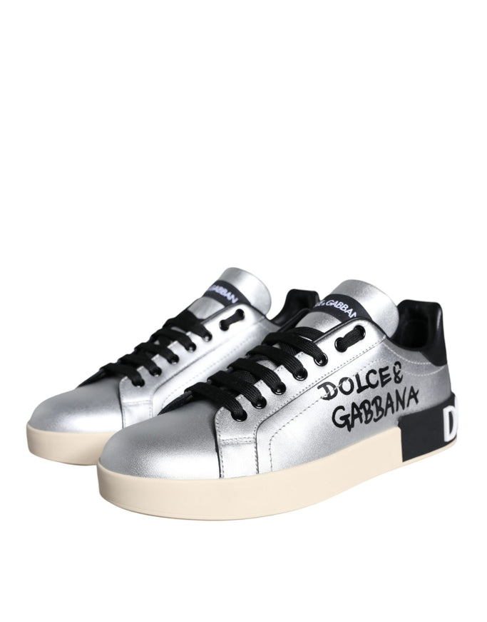 Dolce & Gabbana Portofino Logo Print Sneakers