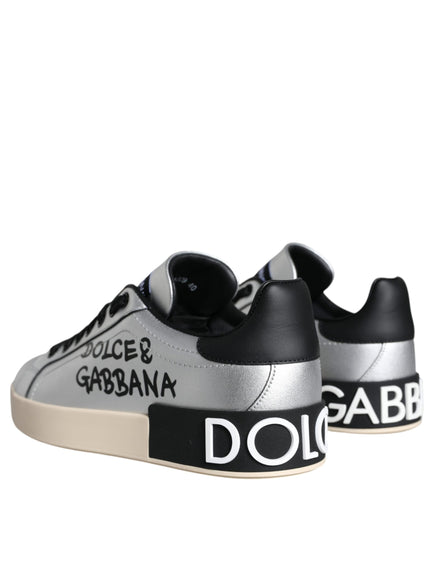 Dolce & Gabbana Portofino Logo Print Sneakers