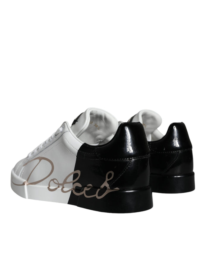 Dolce & Gabbana Low Top Portofino Leather Sneakers