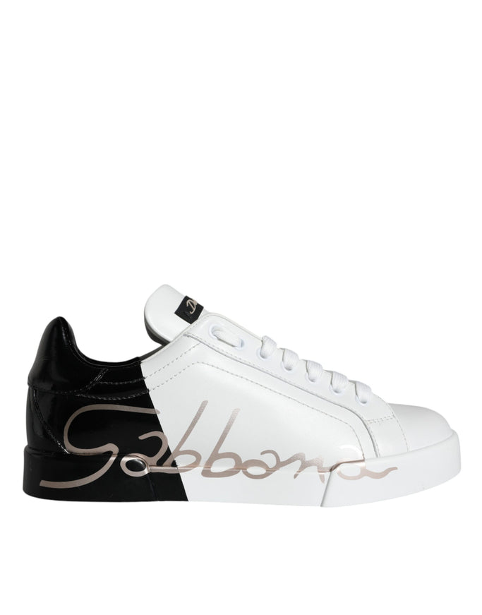 Dolce & Gabbana Low Top Portofino Leather Sneakers