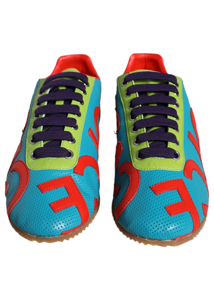 Dolce & Gabbana Vibrant Leather Logo Sneakers