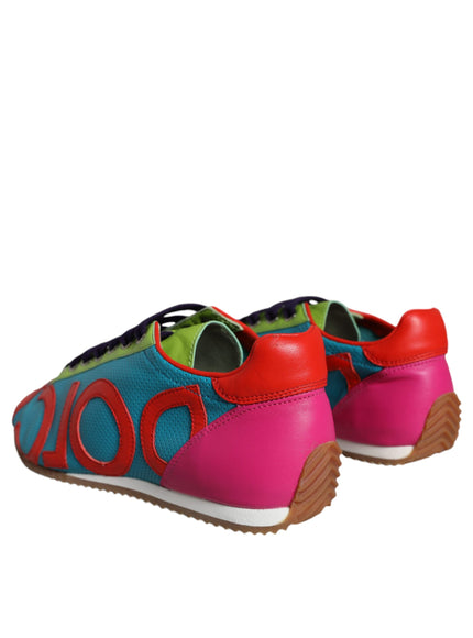 Dolce & Gabbana Vibrant Leather Logo Sneakers