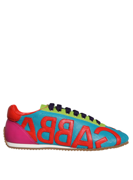 Dolce & Gabbana Vibrant Leather Logo Sneakers