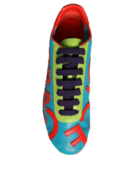 Dolce & Gabbana Vibrant Leather Logo Sneakers