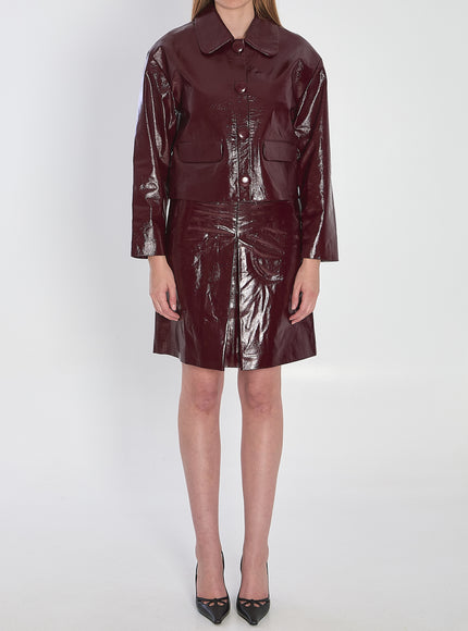 Self Portrait Leather Cropped Jacket