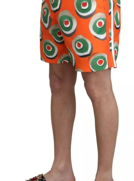 Dolce & Gabbana Men's Orange Cupcake Swim Shorts