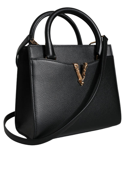 Versace Virtus Top Handle Leather Bag