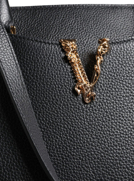 Versace Virtus Top Handle Leather Bag