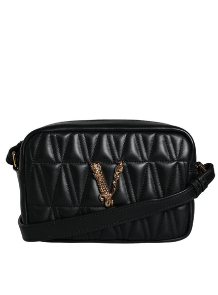 Versace Virtus Quilted Lambskin Leather Bag