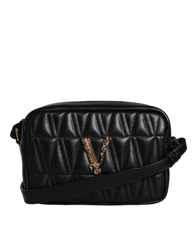 Versace Virtus Quilted Lambskin Leather Bag