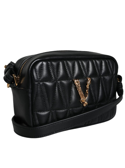 Versace Virtus Quilted Lambskin Leather Bag