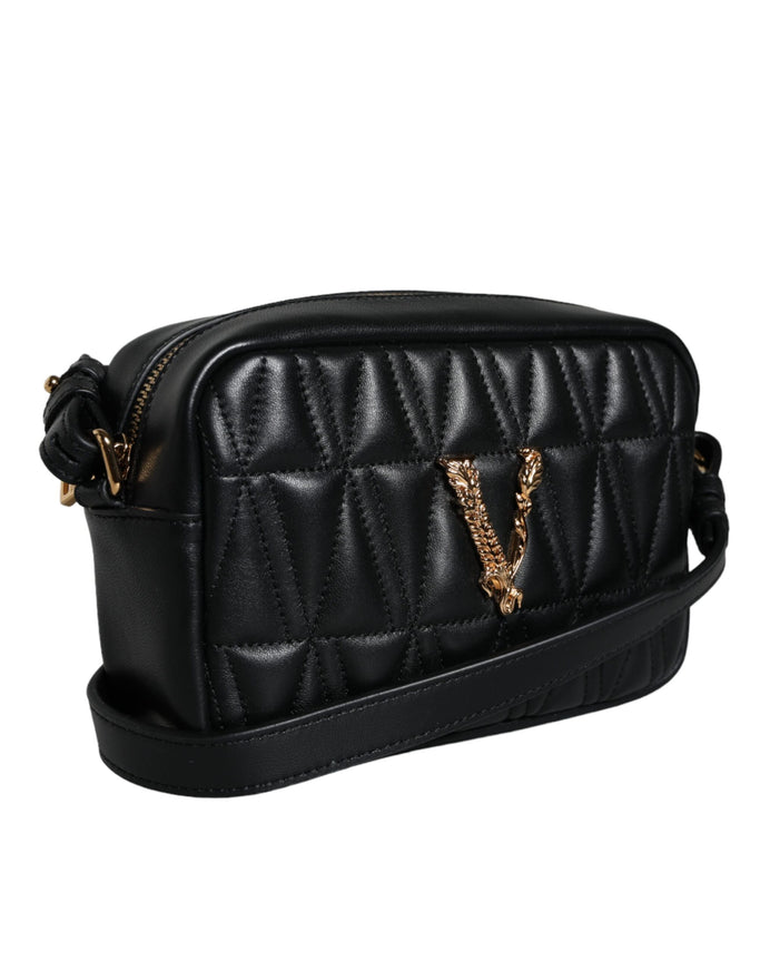 Versace Virtus Quilted Lambskin Leather Bag