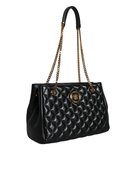 Versace Nappa Quilted Medusa Chain Shoulder Bag