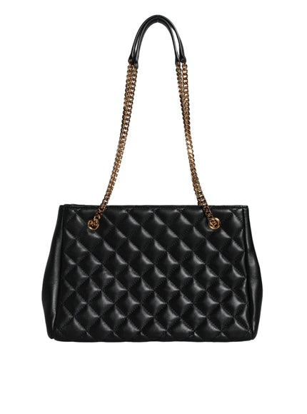 Versace Nappa Quilted Medusa Chain Shoulder Bag