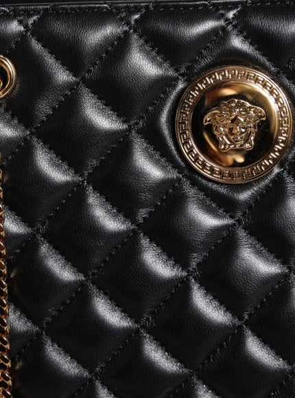 Versace Nappa Quilted Medusa Chain Shoulder Bag