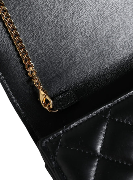 Versace La Medusa Quilted Leather Shoulder Bag