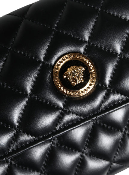 Versace La Medusa Quilted Leather Shoulder Bag