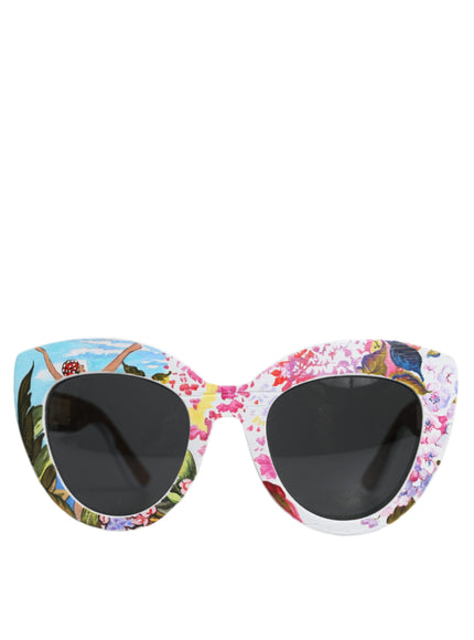 Dolce & Gabbana Multicolor Wood Crystal Sunglasses